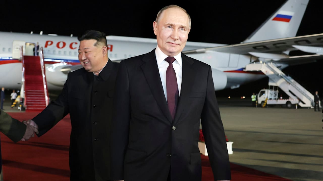 Putin bei Kim gelandet: Diktator-Date in Nordkorea